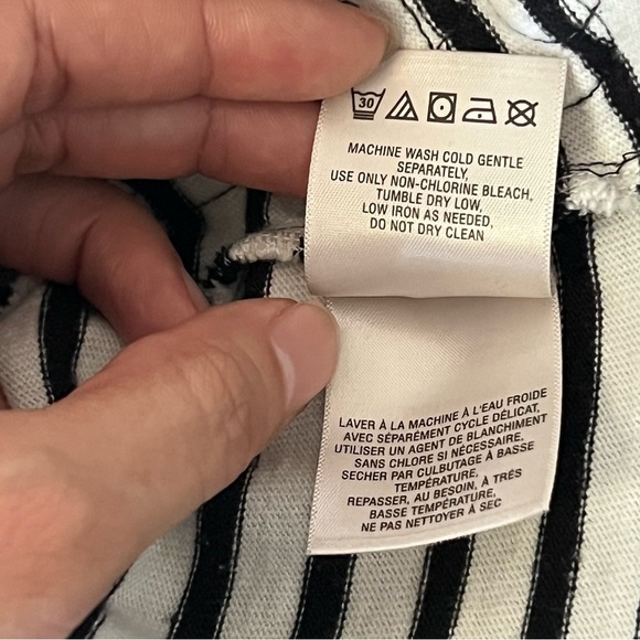 Anthropologie Black and White Boxy Embellished Tunic - Picture 9 of 12